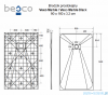 Besco Vexo Marble 160x90cm brodzik prostokątny VM-160-90-P